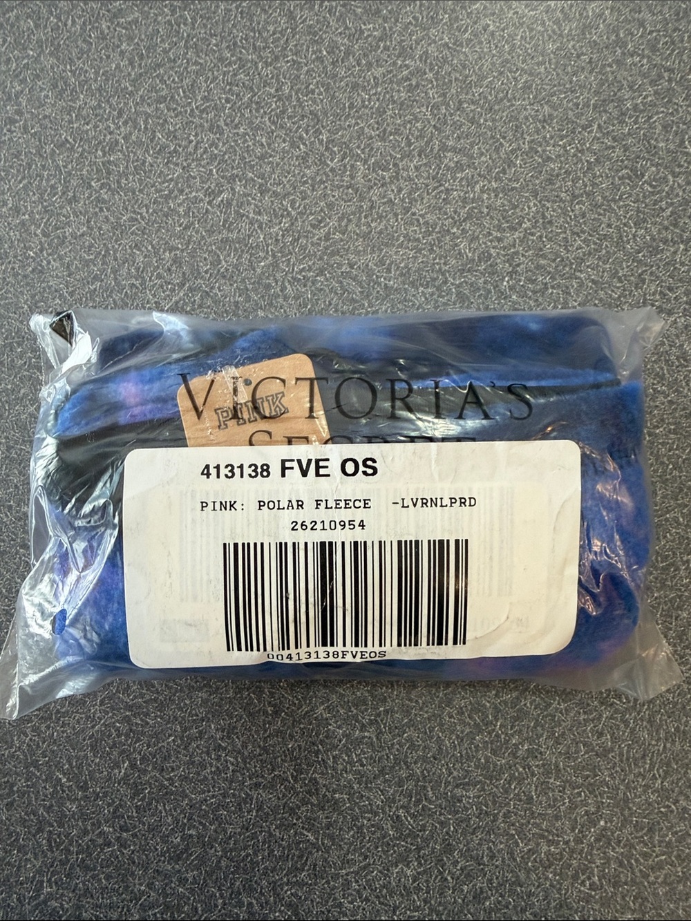 Victoria's Secret PINK Fleece Gaiter - Blue and Purple Tie-Dye